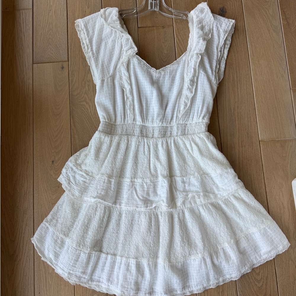 White Ruffled Dress